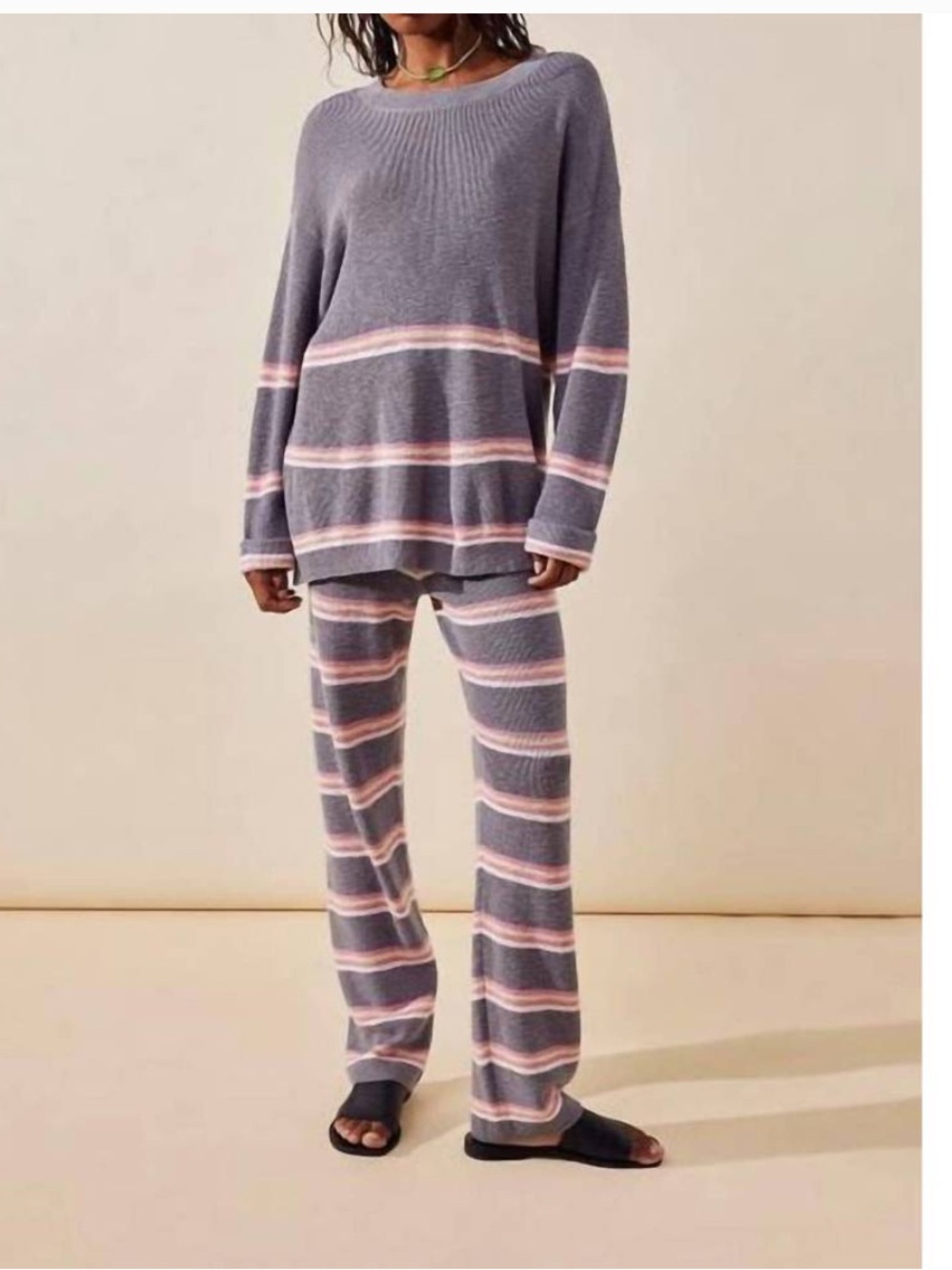 FREE PEOPLE Beach mariner sweater set in lollipop combo Small